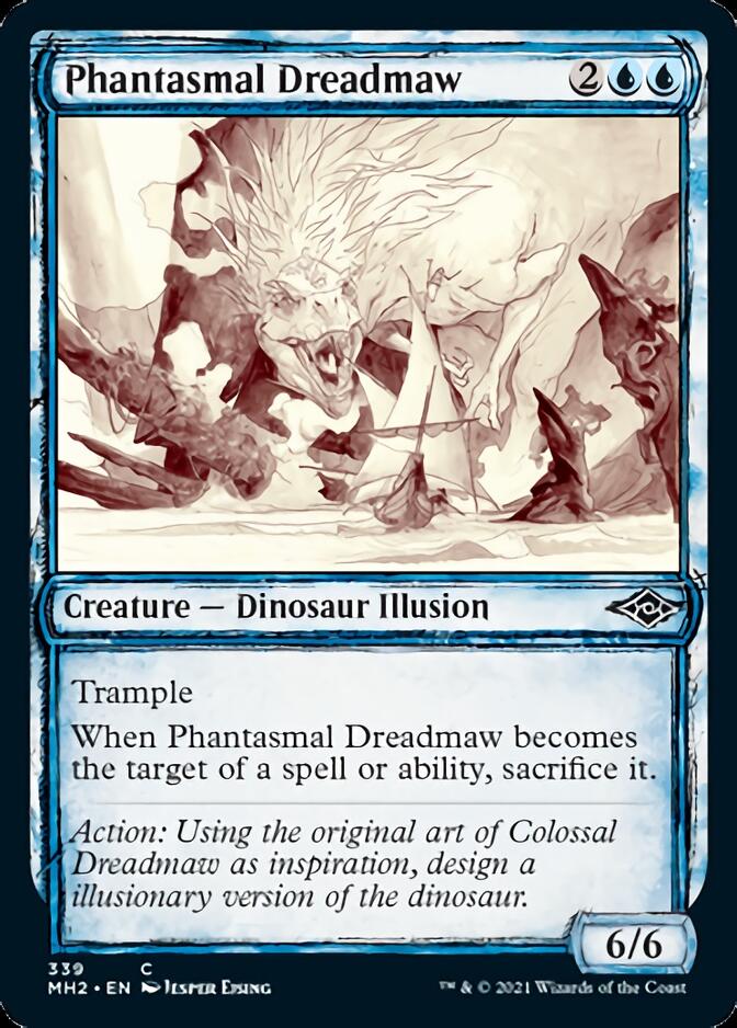 Phantasmal Dreadmaw (Sketch) [Modern Horizons 2] | Silver Goblin