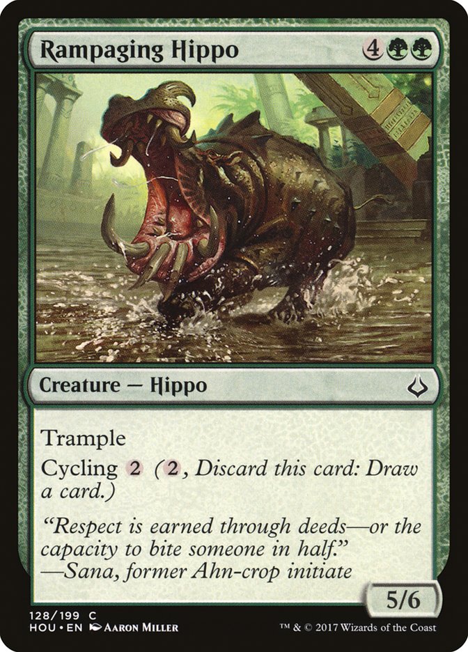 Rampaging Hippo [Hour of Devastation] | Silver Goblin