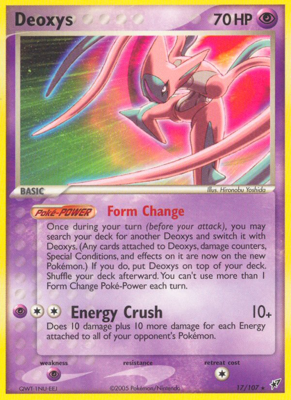 Deoxys (17/107) [EX: Deoxys] | Silver Goblin