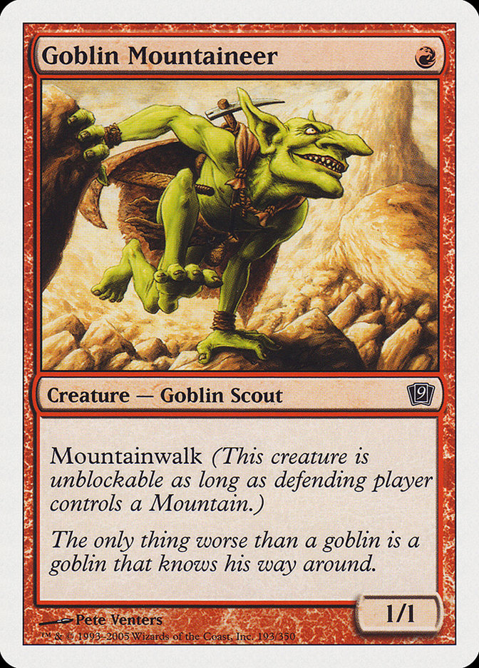 Goblin Mountaineer [Ninth Edition] | Silver Goblin