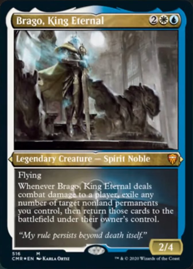 Brago, King Eternal (Etched) [Commander Legends] | Silver Goblin