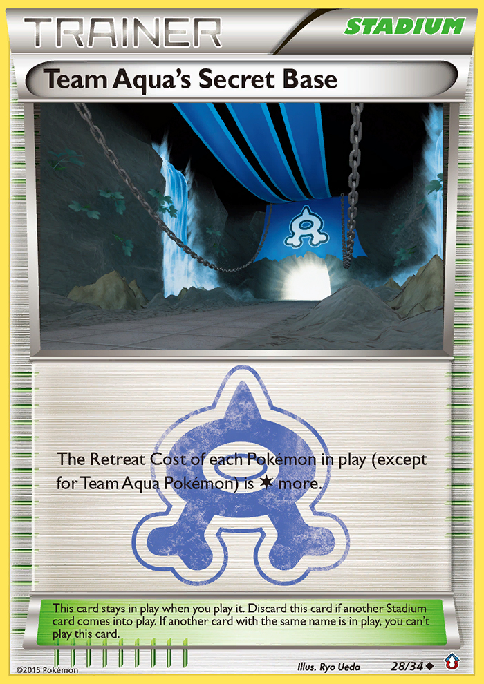 Team Aqua's Secret Base (28/34) [XY: Double Crisis] | Silver Goblin