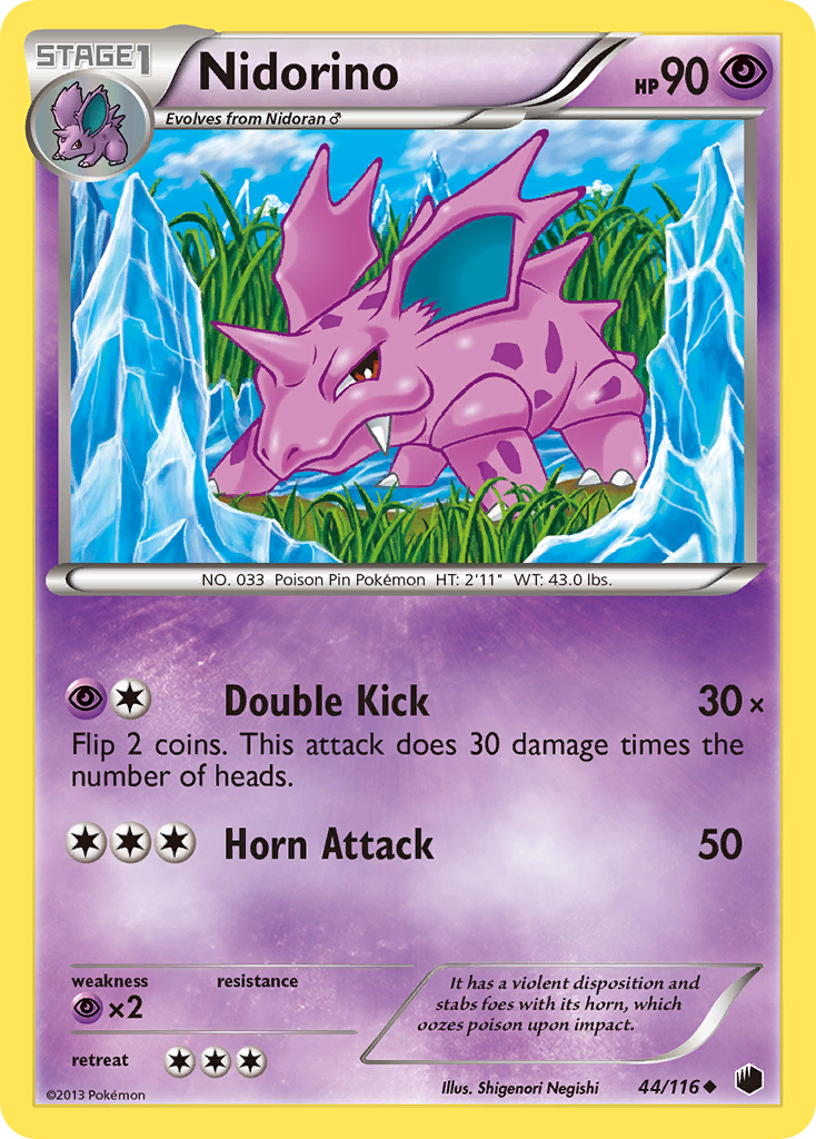 Nidorino (44/116) [Black & White: Plasma Freeze] | Silver Goblin