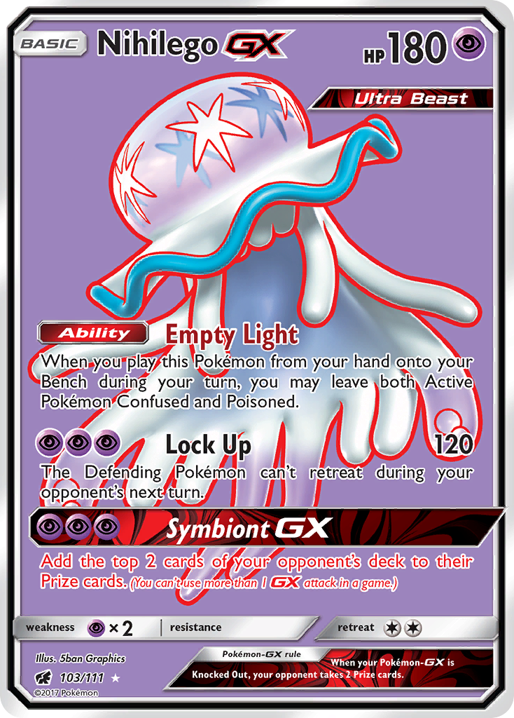 Nihilego GX (103/111) [Sun & Moon: Crimson Invasion] | Silver Goblin