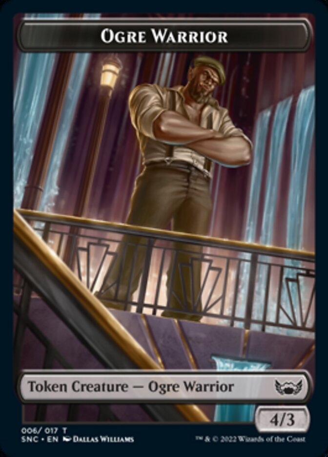 Ogre Warrior // Angel Double-Sided Token [Streets of New Capenna Tokens] | Silver Goblin