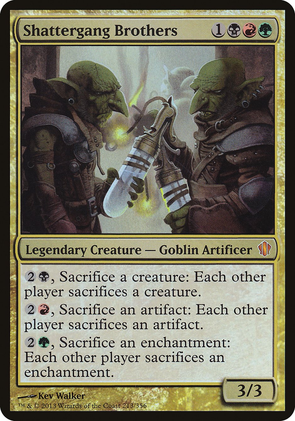 Shattergang Brothers (Oversized) [Commander 2013 Oversized] | Silver Goblin