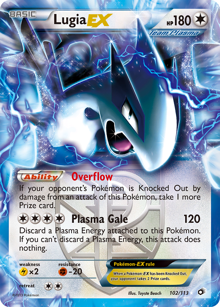 Lugia EX (102/113) [Black & White: Legendary Treasures] | Silver Goblin