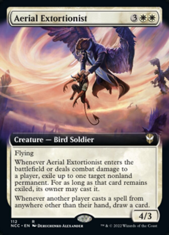 Aerial Extortionist (Extended Art) [Streets of New Capenna Commander] | Silver Goblin