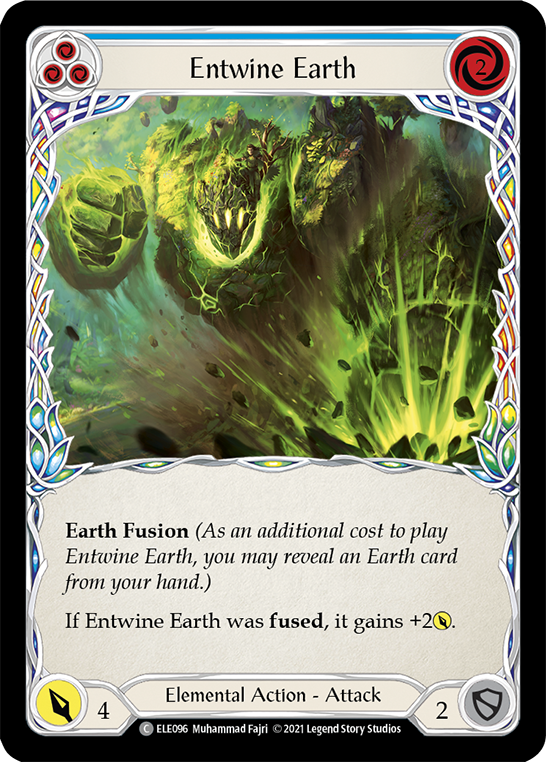 Entwine Earth (Blue) [ELE096] (Tales of Aria)  1st Edition Normal | Silver Goblin
