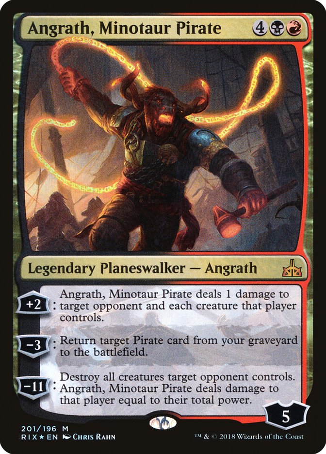 Angrath, Minotaur Pirate [Rivals of Ixalan] | Silver Goblin