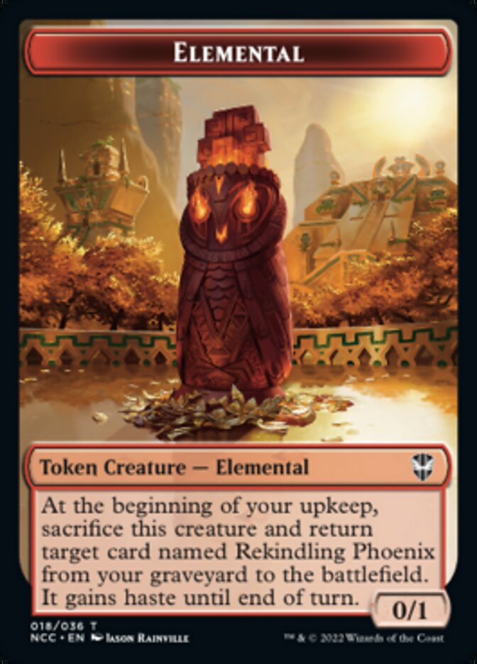 Elemental (018) // Copy Double-Sided Token [Streets of New Capenna Commander Tokens] | Silver Goblin