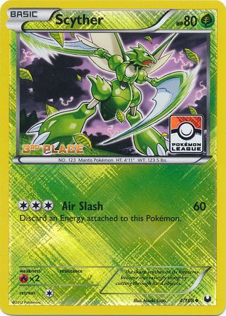 Scyther (4/108) (League Promo 3rd Place) [Black & White: Dark Explorers] | Silver Goblin