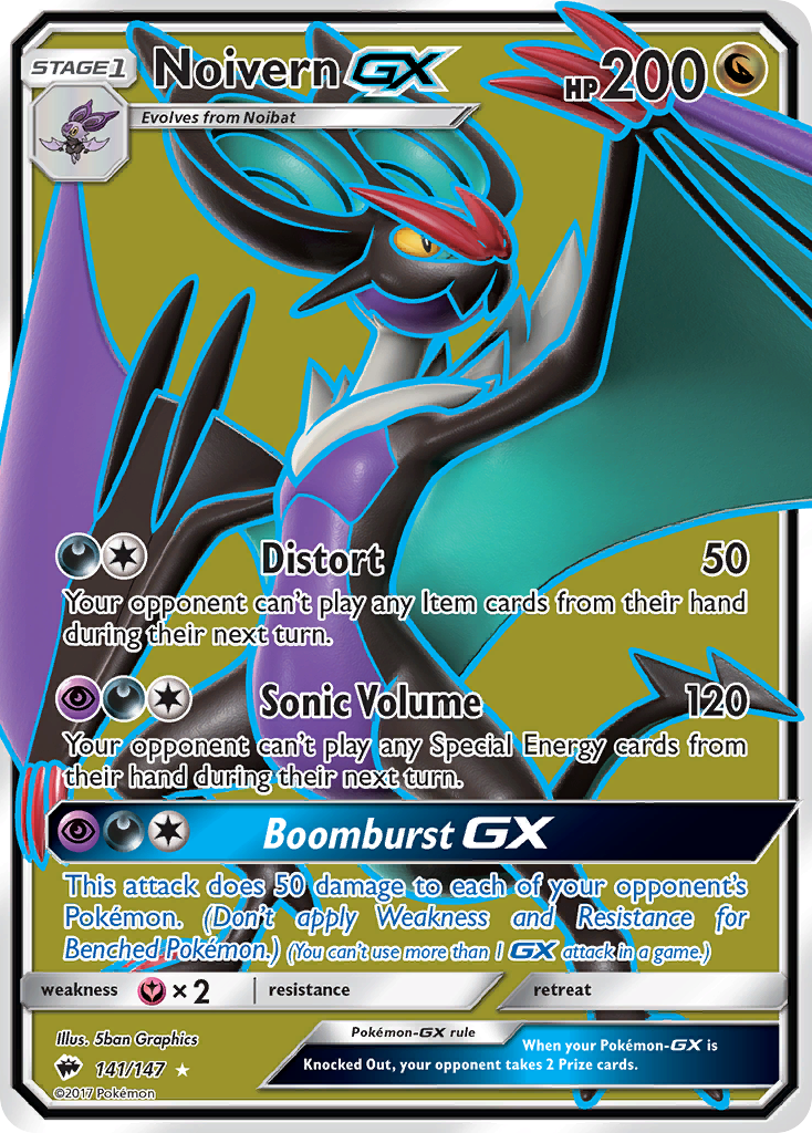 Noivern GX (141/147) [Sun & Moon: Burning Shadows] | Silver Goblin