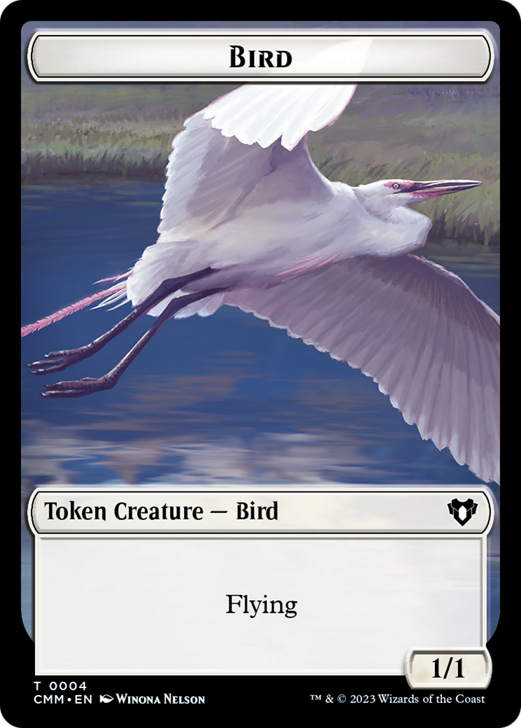 Bird Token [Commander Masters Tokens] | Silver Goblin
