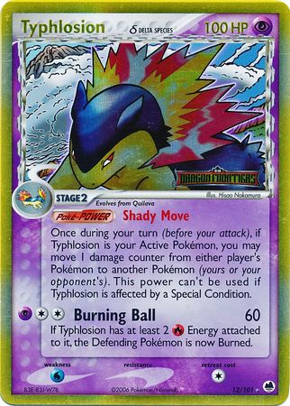 Typhlosion (12/101) (Delta Species) (Stamped) [EX: Dragon Frontiers] | Silver Goblin