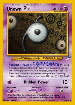 Unown [P] (58/105) [Neo Destiny Unlimited] | Silver Goblin