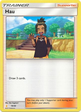 Hau (19/30) [Sun & Moon: Trainer Kit - Alolan Raichu] | Silver Goblin