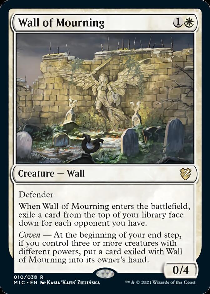 Wall of Mourning [Innistrad: Midnight Hunt Commander] | Silver Goblin