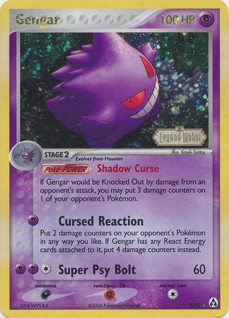 Gengar (5/92) (Stamped) [EX: Legend Maker] | Silver Goblin