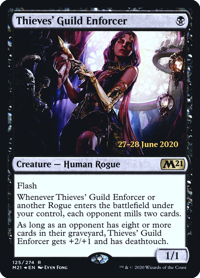 Thieves' Guild Enforcer [Core Set 2021 Prerelease Promos] | Silver Goblin