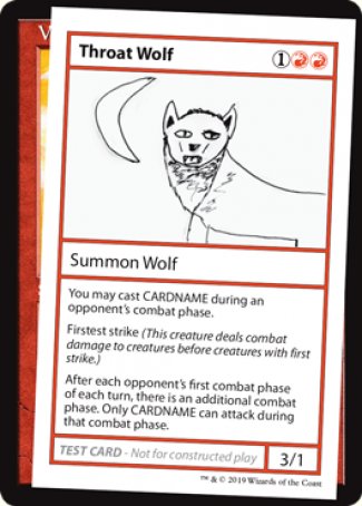 Throat Wolf (2021 Edition) [Mystery Booster Playtest Cards] | Silver Goblin