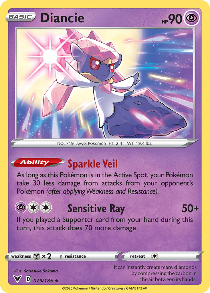 Diancie (079/185) [Sword & Shield: Vivid Voltage] | Silver Goblin