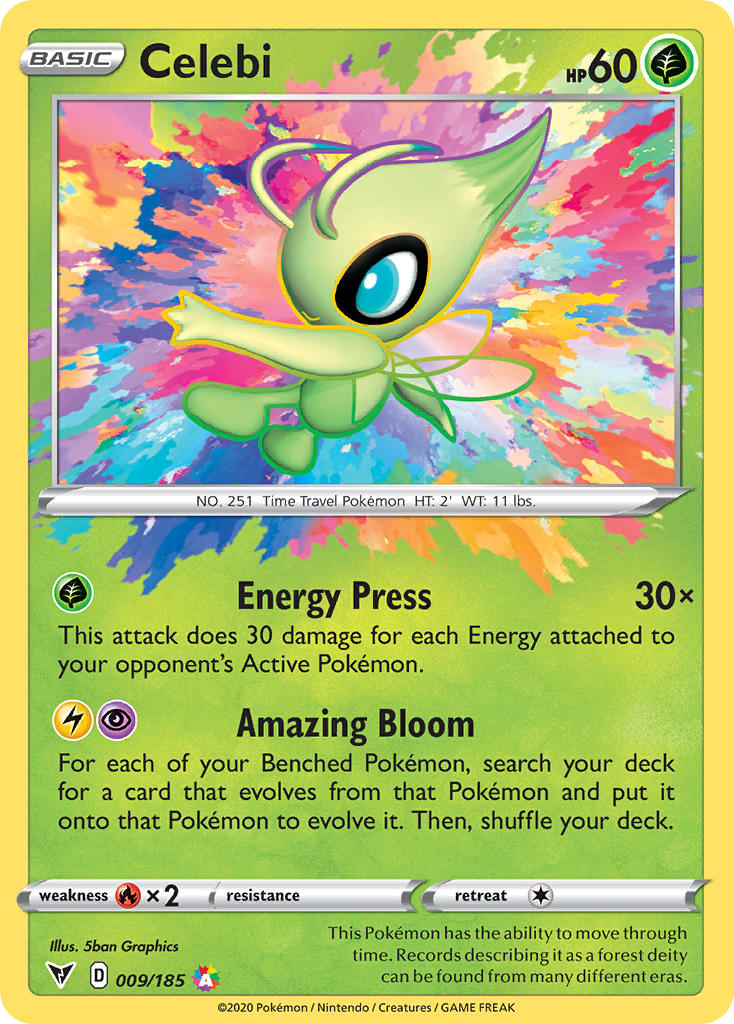 Celebi (009/185) [Sword & Shield: Vivid Voltage] | Silver Goblin