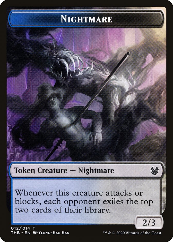 Satyr // Nightmare Double-Sided Token [Theros Beyond Death Tokens] | Silver Goblin