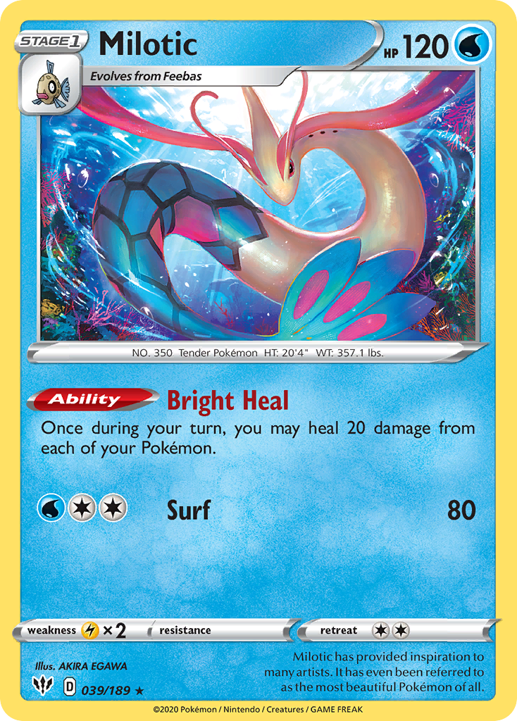 Milotic (039/189) [Sword & Shield: Darkness Ablaze] | Silver Goblin