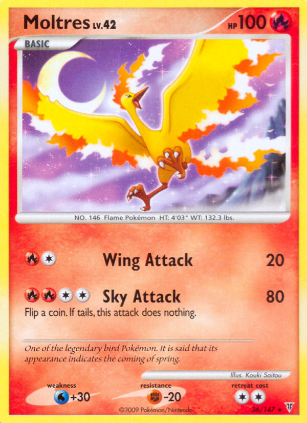 Moltres (36/147) [Platinum: Supreme Victors] | Silver Goblin