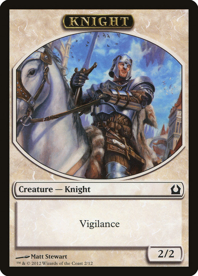 Knight Token [Return to Ravnica Tokens] | Silver Goblin