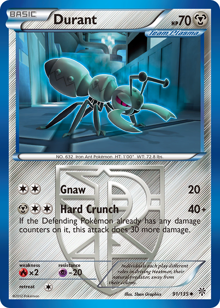 Durant (91/135) [Black & White: Plasma Storm] | Silver Goblin