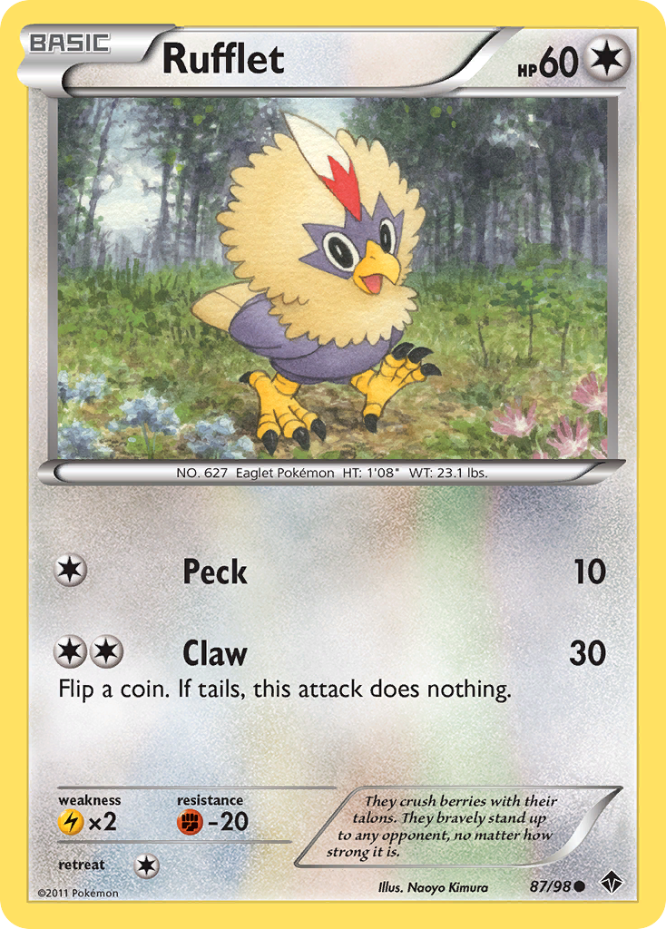 Rufflet (87/98) [Black & White: Emerging Powers] | Silver Goblin