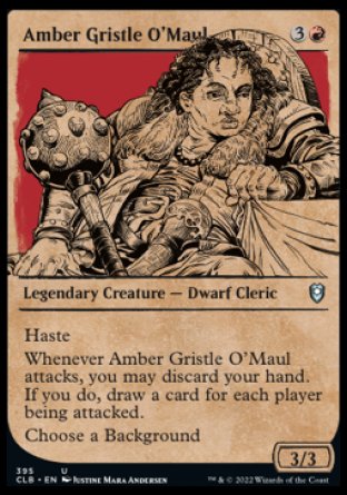 Amber Gristle O'Maul (Showcase) [Commander Legends: Battle for Baldur's Gate] | Silver Goblin