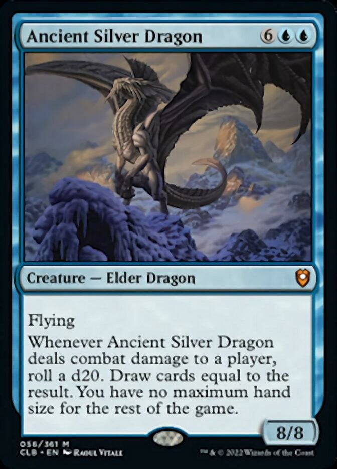 Ancient Silver Dragon [Commander Legends: Battle for Baldur's Gate] | Silver Goblin