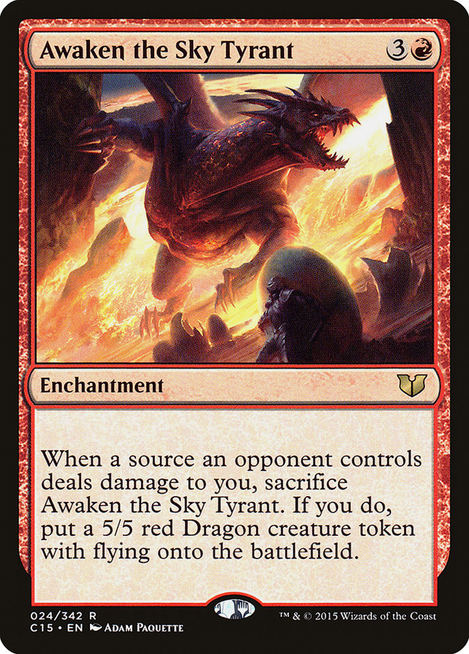 Awaken the Sky Tyrant [Commander 2015] | Silver Goblin