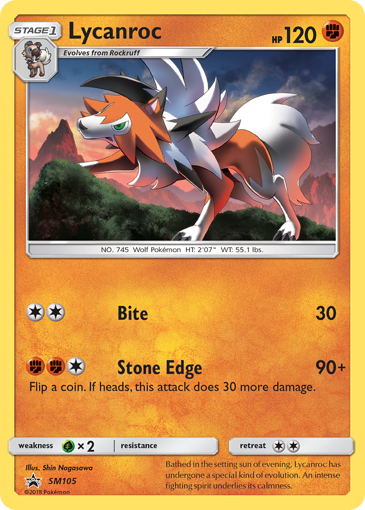 Lycanroc (SM105) [Sun & Moon: Black Star Promos] | Silver Goblin