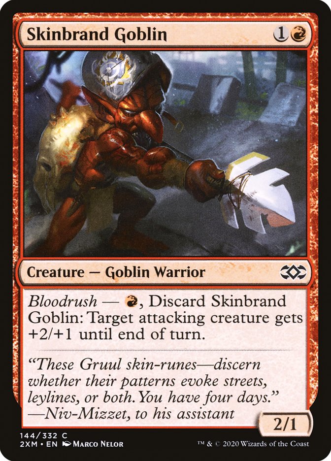 Skinbrand Goblin [Double Masters] | Silver Goblin