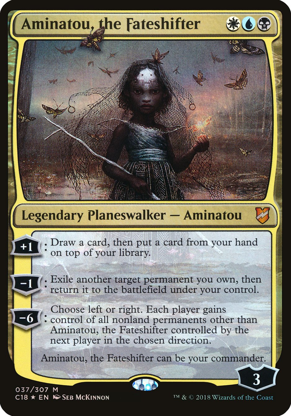 Aminatou, the Fateshifter (Oversized) [Commander 2018 Oversized] | Silver Goblin