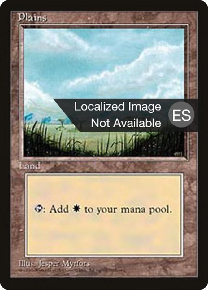 Plains (B) [Fourth Edition (Foreign Black Border)] | Silver Goblin