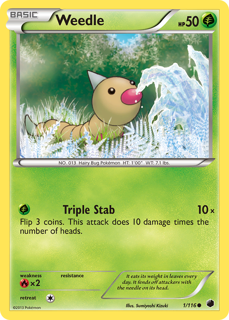 Weedle (1/116) [Black & White: Plasma Freeze] | Silver Goblin