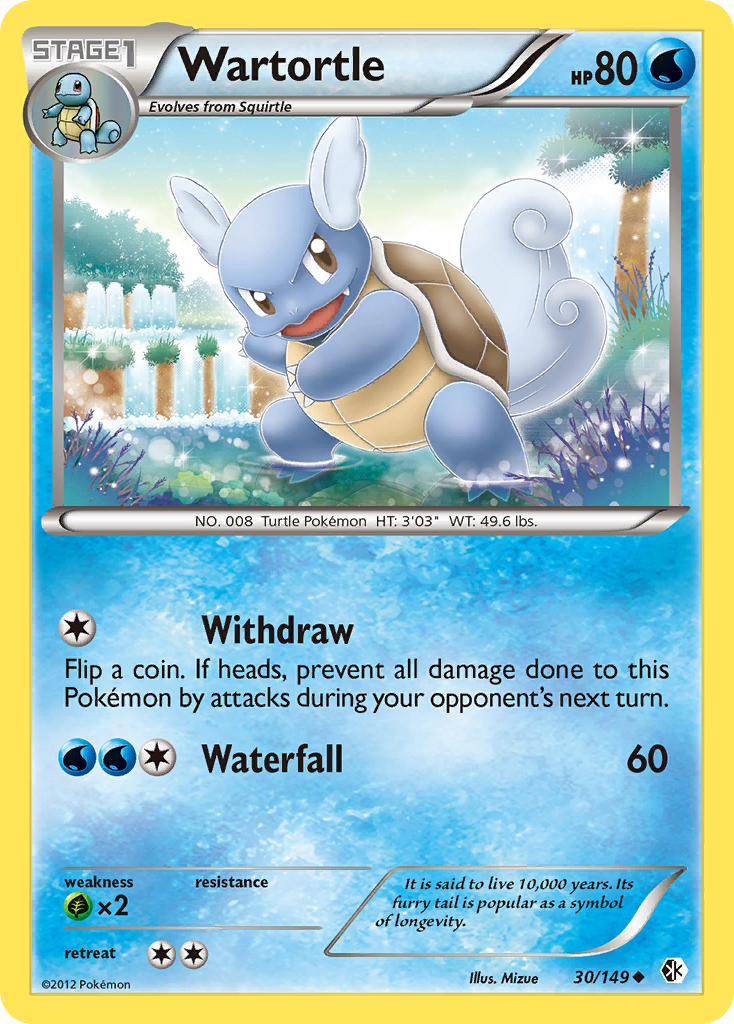 Wartortle (30/149) [Black & White: Boundaries Crossed] | Silver Goblin