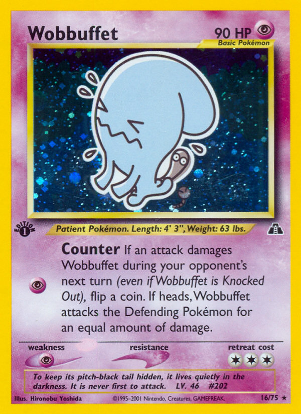 Wobbuffet (16/75) [Neo Discovery 1st Edition] | Silver Goblin