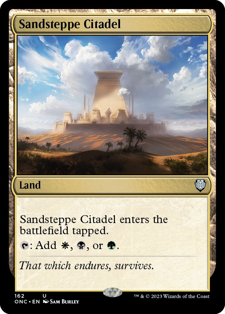 Sandsteppe Citadel [Phyrexia: All Will Be One Commander] | Silver Goblin