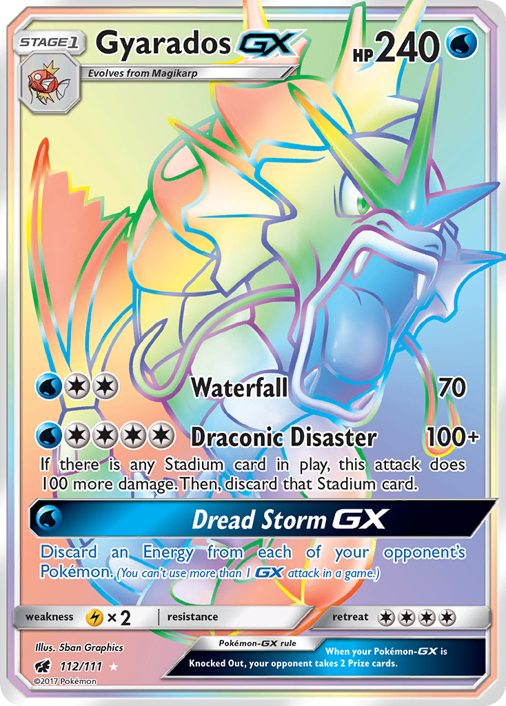 Gyarados GX (112/111) [Sun & Moon: Crimson Invasion] | Silver Goblin