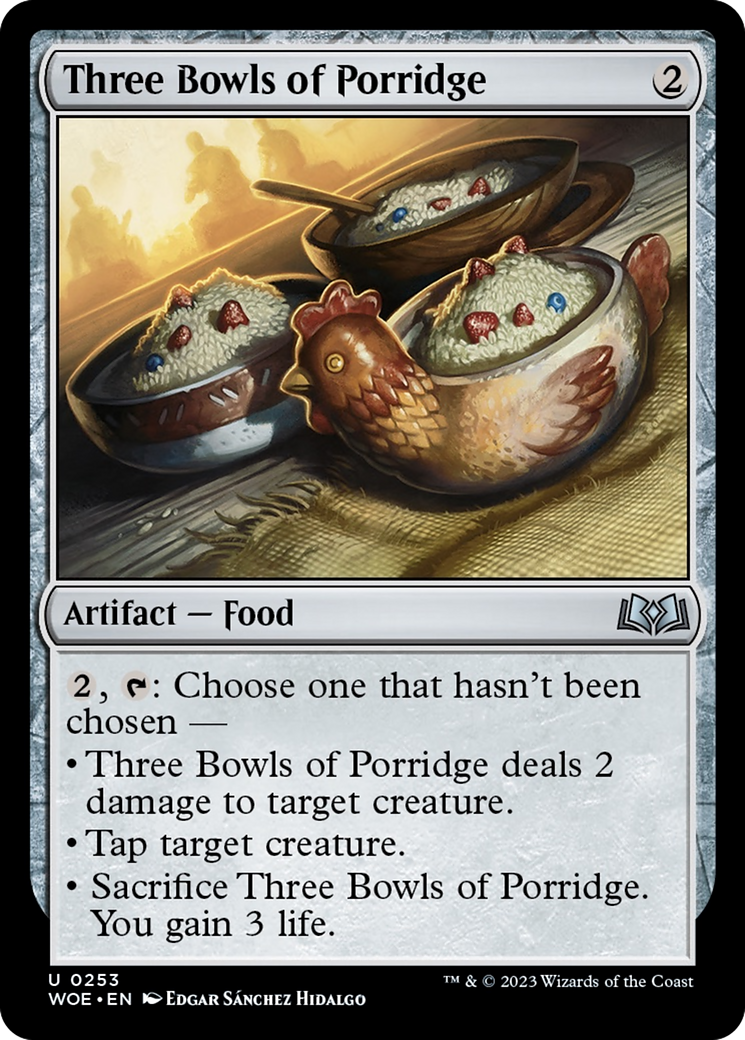 Three Bowls of Porridge [Wilds of Eldraine] | Silver Goblin