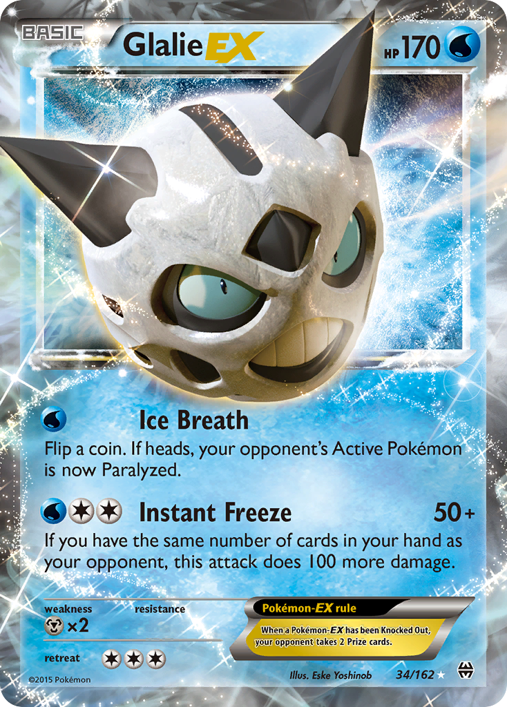 Glalie EX (34/162) [XY: BREAKthrough] | Silver Goblin