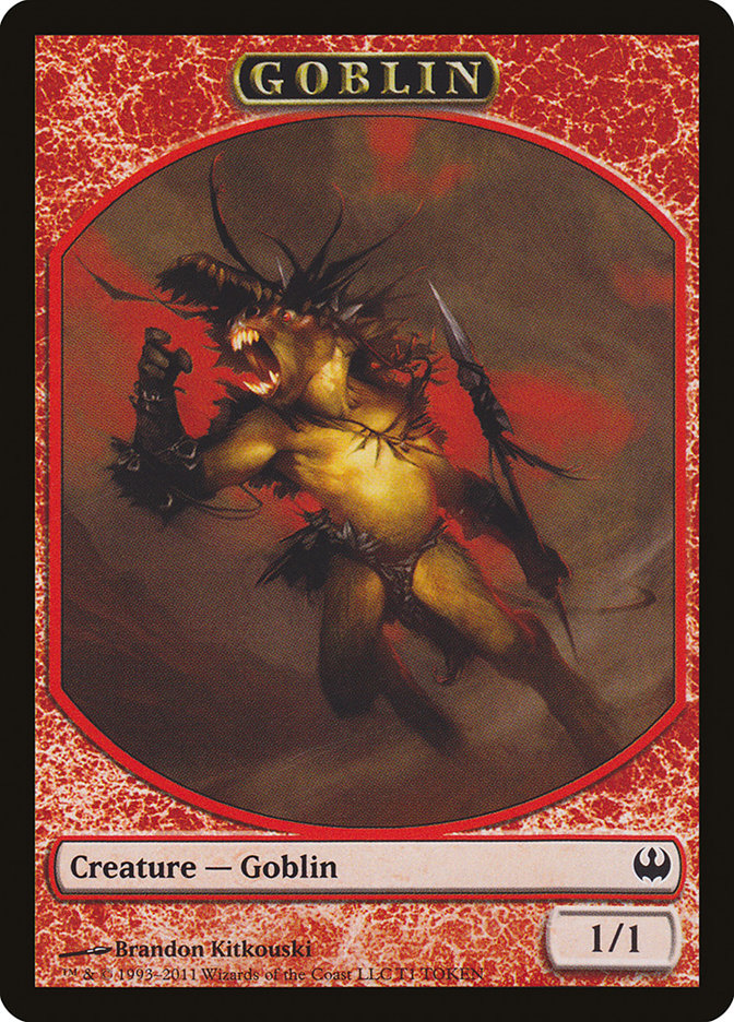 Goblin Token [Duel Decks: Knights vs. Dragons Tokens] | Silver Goblin
