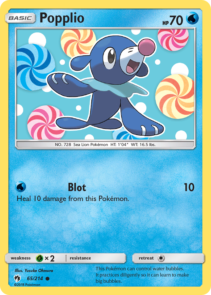 Popplio (65/214) [Sun & Moon: Lost Thunder] | Silver Goblin