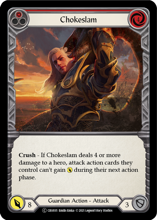 Chokeslam (Red) [U-CRU035] (Crucible of War Unlimited)  Unlimited Normal | Silver Goblin